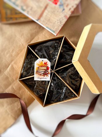 Менажница шестигранник под орехи/сухофрукты/конфеты/чай, крафт — изображение 2